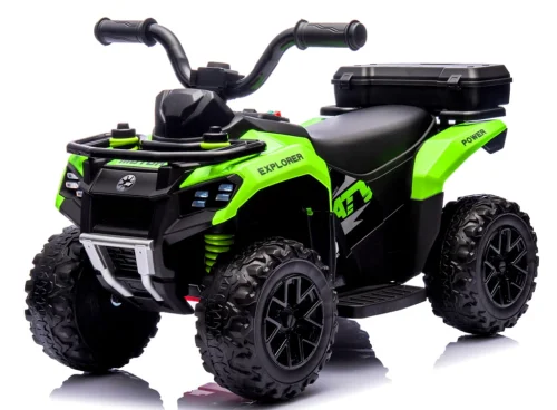 Quad dla dzieci na akumulator muzyka światło Akumulator litowo-jonowy zielony