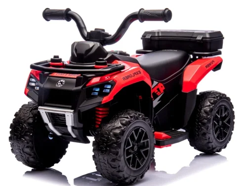 Quad na akumulator dla dzieci muzyka światło Akumulator litowo-jonowy czerwony