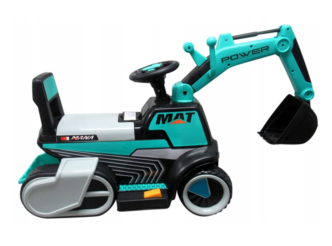 Koparka na akumulator dla dzieci niebieska Muzyka światła LED twojadzidzia