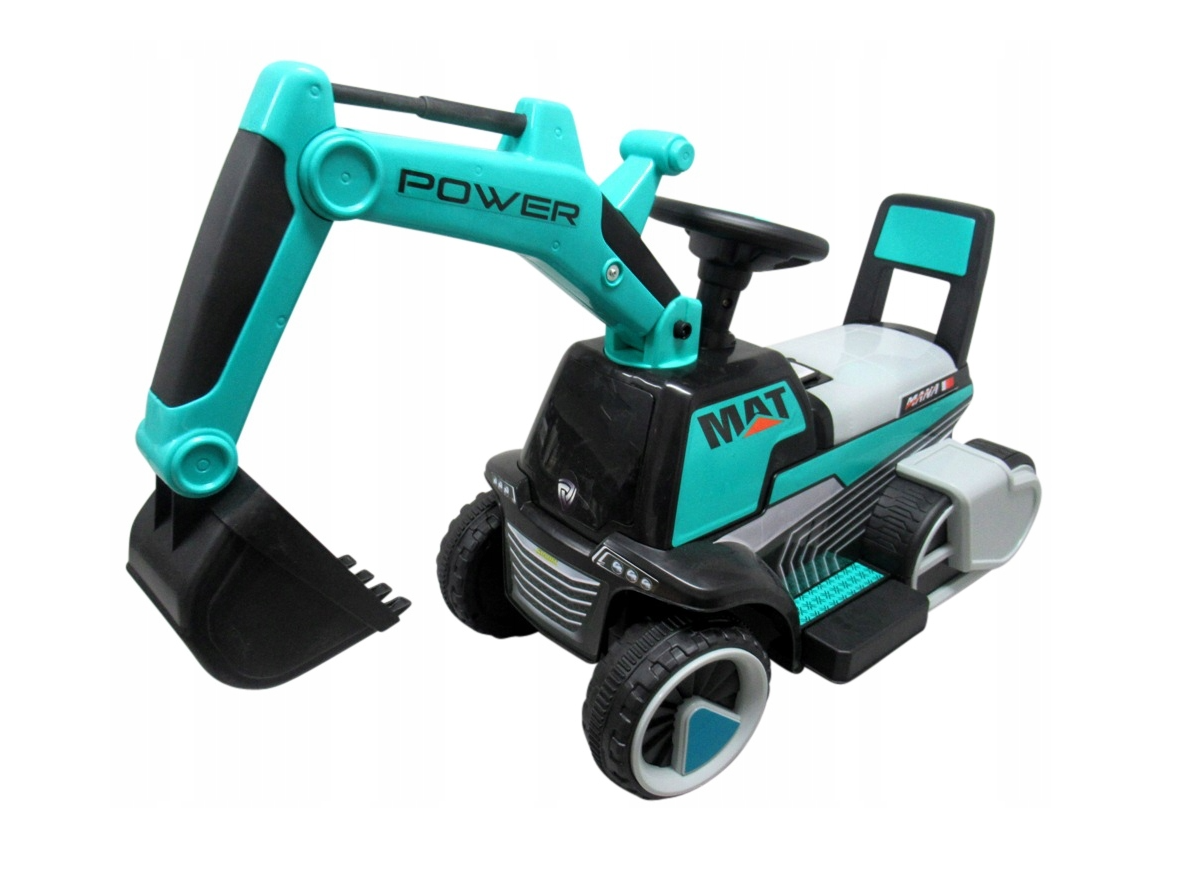 Koparka na akumulator dla dzieci niebieska Muzyka światła LED twojadzidzia