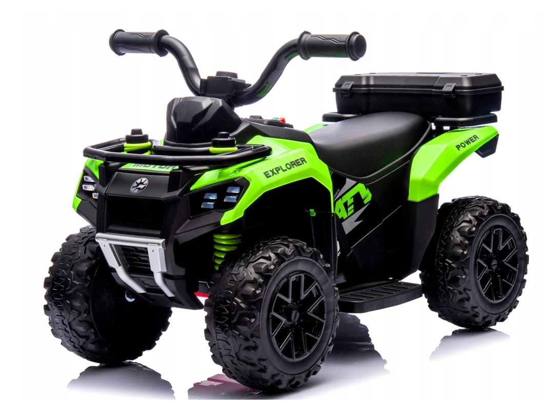 Quad dla dzieci na akumulator muzyka światło Akumulator litowo-jonowy zielony