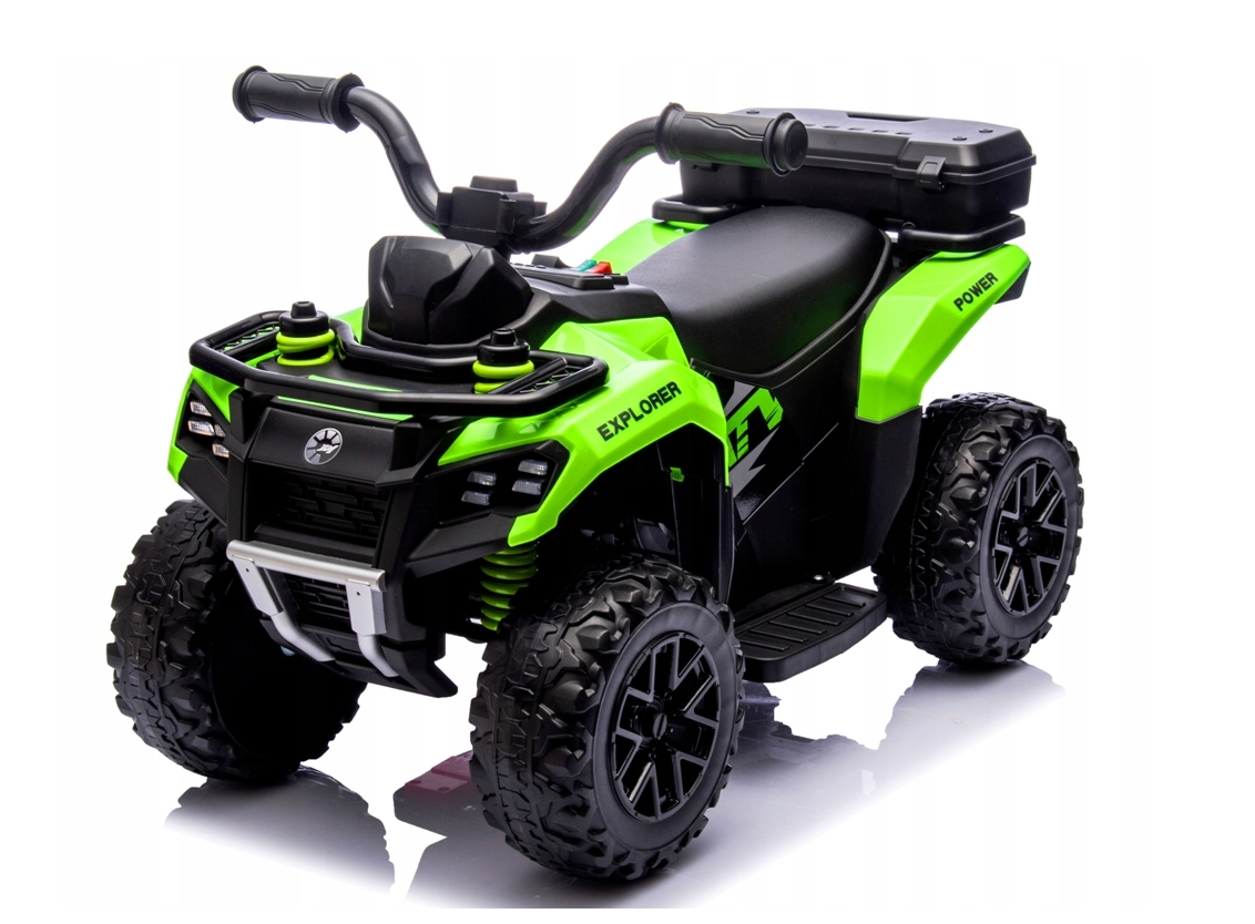 Quad dla dzieci na akumulator muzyka światło Akumulator litowo-jonowy zielony