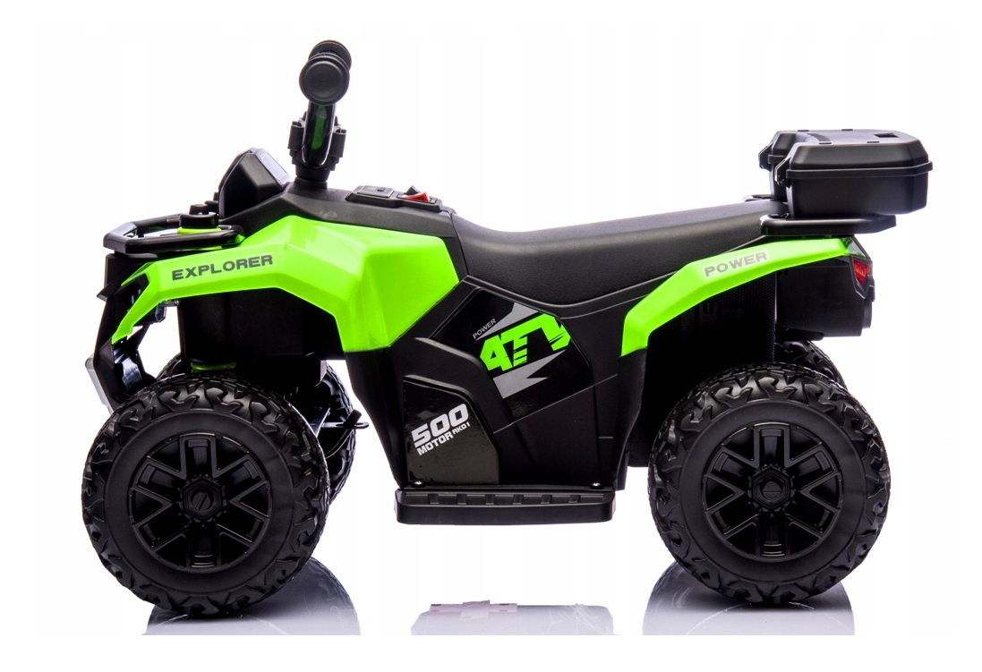 Quad dla dzieci na akumulator muzyka światło Akumulator litowo-jonowy zielony