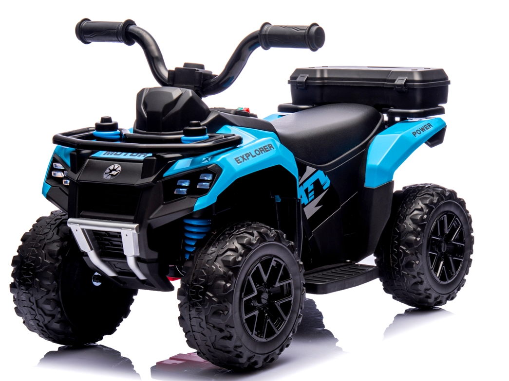 Quad na akumulator dla dzieci muzyka światło Akumulator litowo-jonowy niebieski