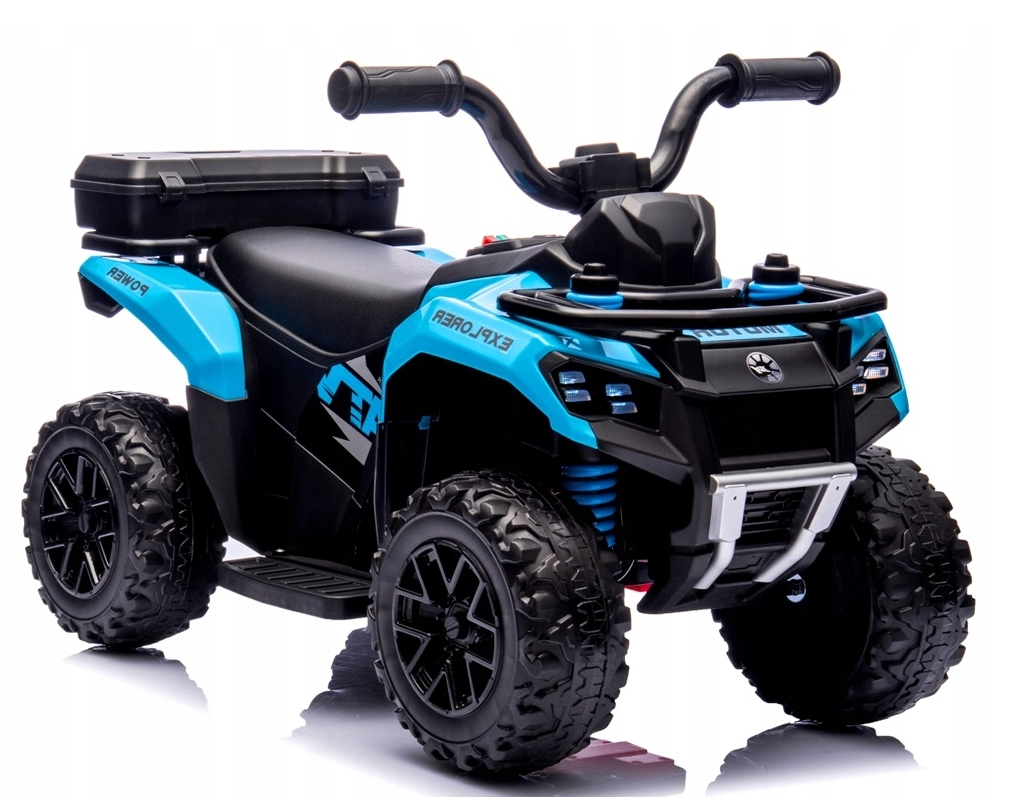 Quad na akumulator dla dzieci muzyka światło Akumulator litowo-jonowy niebieski