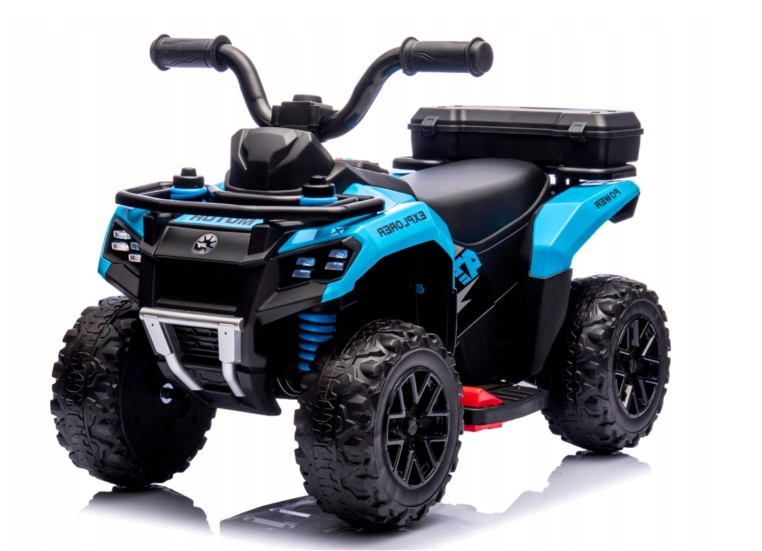 Quad na akumulator dla dzieci muzyka światło Akumulator litowo-jonowy niebieski