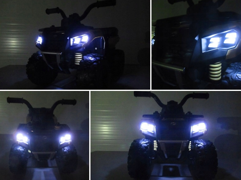 Quad elektryczny dla dzieci na akumulator muzyka światło Akumulator litowo-jonowy różowy