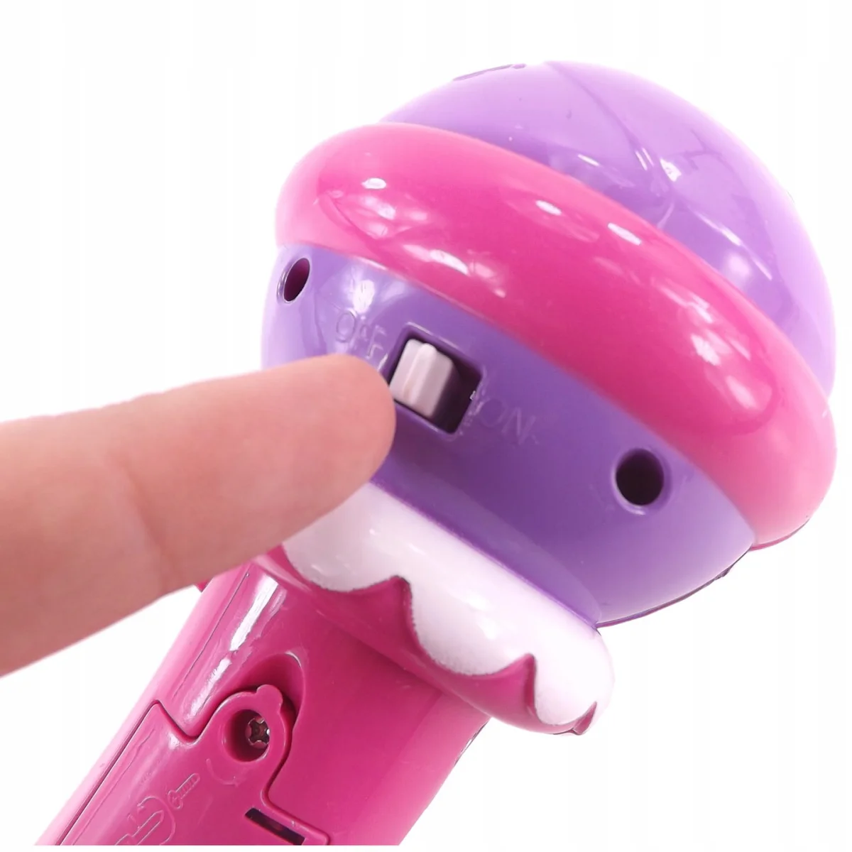 Mikrofon 10 piosenek mp3 kabel smycz światła 775r