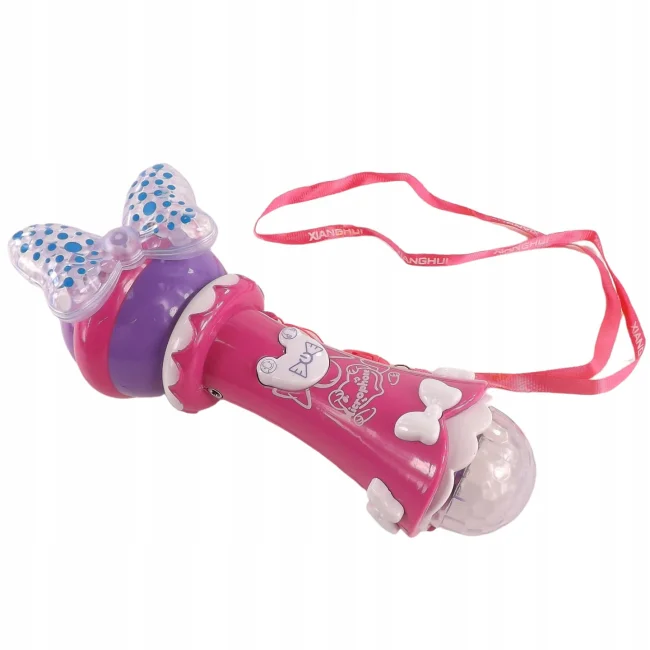 Mikrofon 10 piosenek mp3 kabel smycz światła 775r