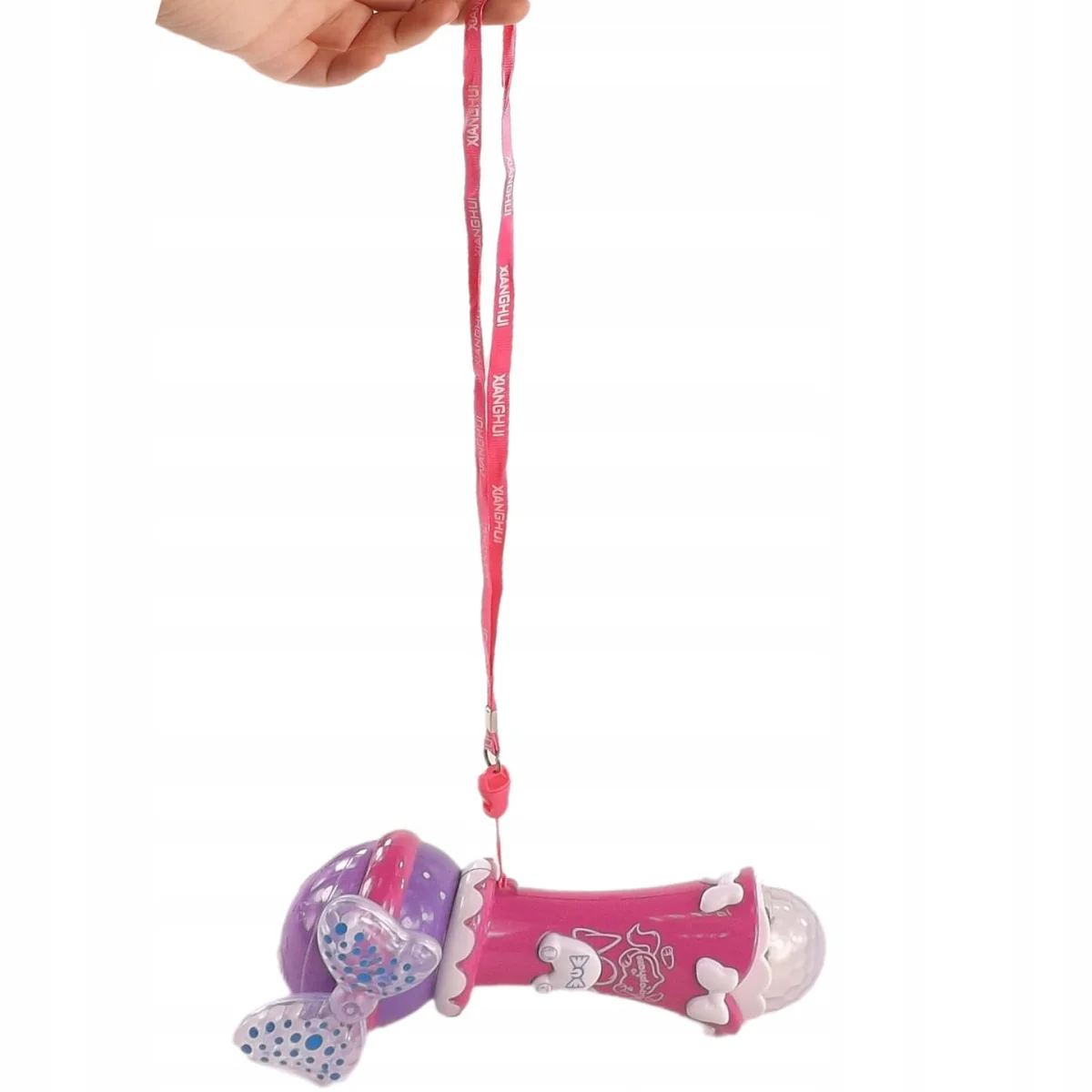 Mikrofon 10 piosenek mp3 kabel smycz światła 775r