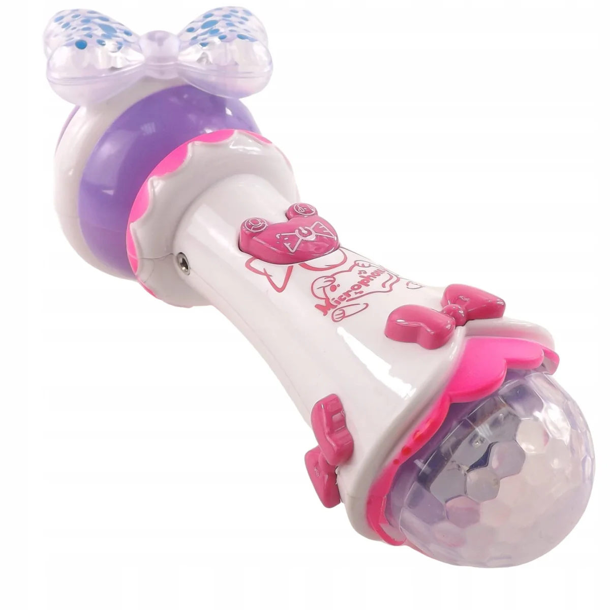 Mikrofon 10 piosenek mp3 kabel smycz światła 775