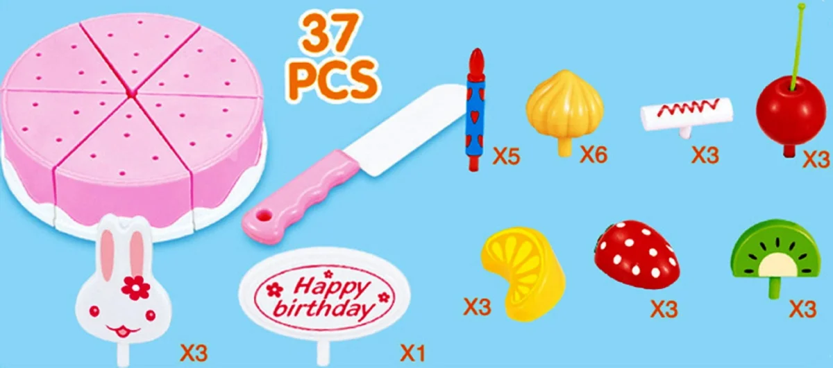 Tort urodzinowy na rzepy dla dziewczynki