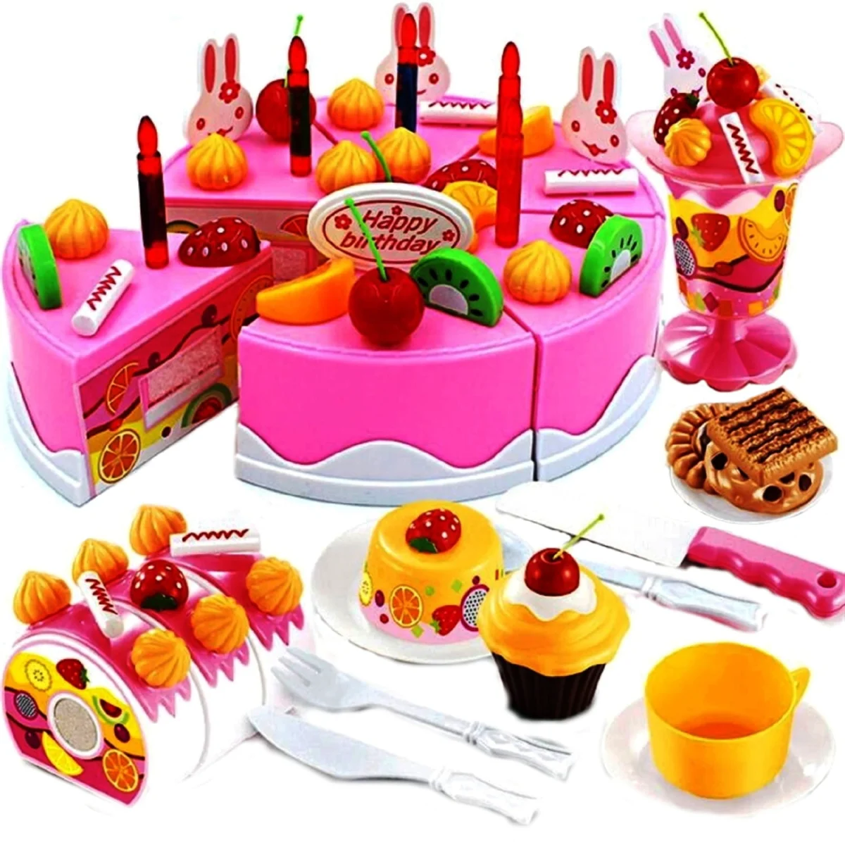 Tort urodzinowy na rzepy dla dziewczynki