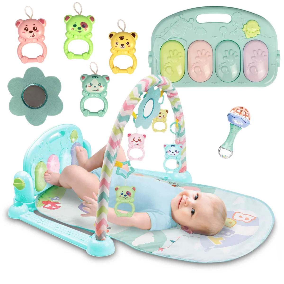 Mata interaktywna edukacyjna z pianinkiem Ricokids - 7314