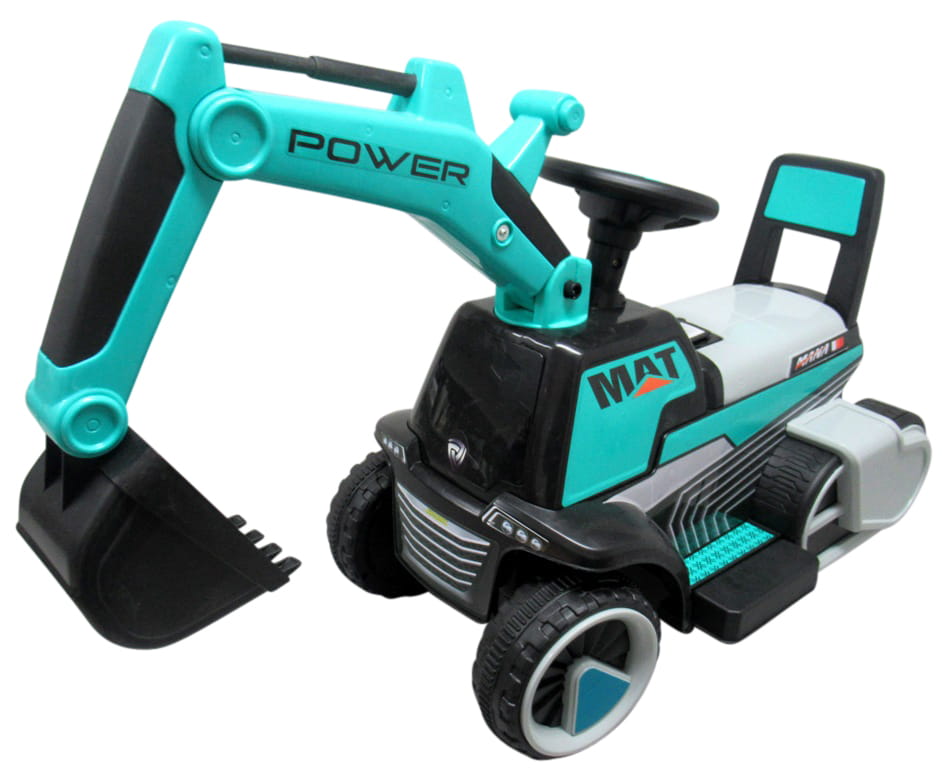 Koparka na akumulator dla dzieci niebieska Muzyka światła LED twojadzidzia