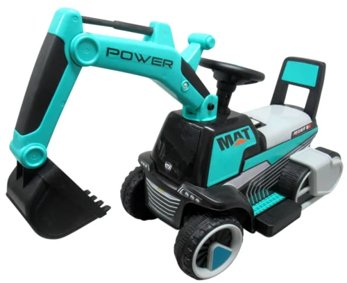 Koparka na akumulator dla dzieci niebieska Muzyka światła LED