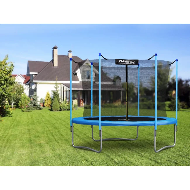 Trampolina ogrodowa 8ft/252cm z siatką wewnętrzną i drabinką Neo-Sport
