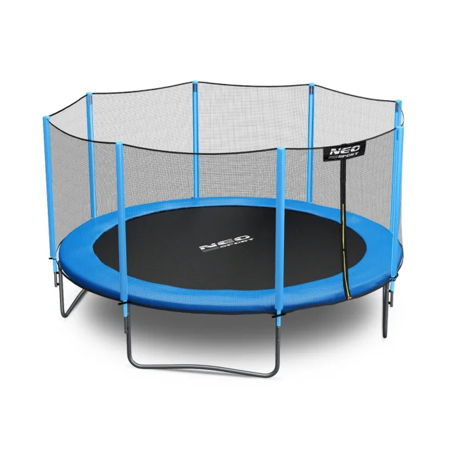 Trampolina ogrodowa 12ft/374cm z siatką zewnętrzną i drabinką Neo-Sport