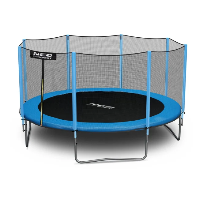 Trampolina ogrodowa 12ft/374cm z siatką zewnętrzną i drabinką Neo-Sport