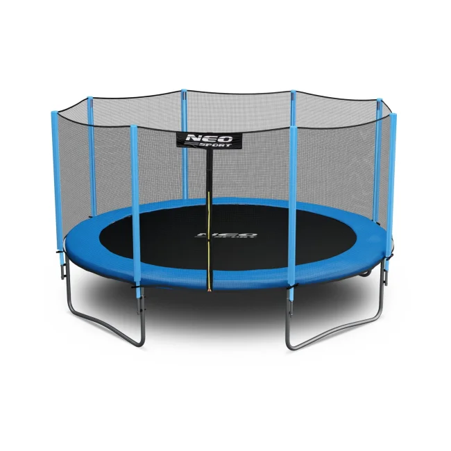 Trampolina ogrodowa 12ft/374cm z siatką zewnętrzną i drabinką Neo-Sport