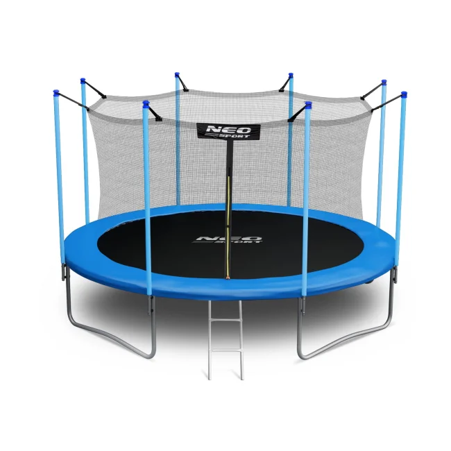 Trampolina ogrodowa 13ft/404cm z siatką wewnętrzną i drabinką Neo-Sport