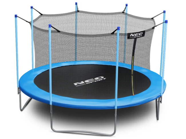 Trampolina ogrodowa 13ft/404cm z siatką wewnętrzną i drabinką Neo-Sport