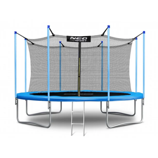 Trampolina ogrodowa 13ft/404cm z siatką wewnętrzną i drabinką Neo-Sport