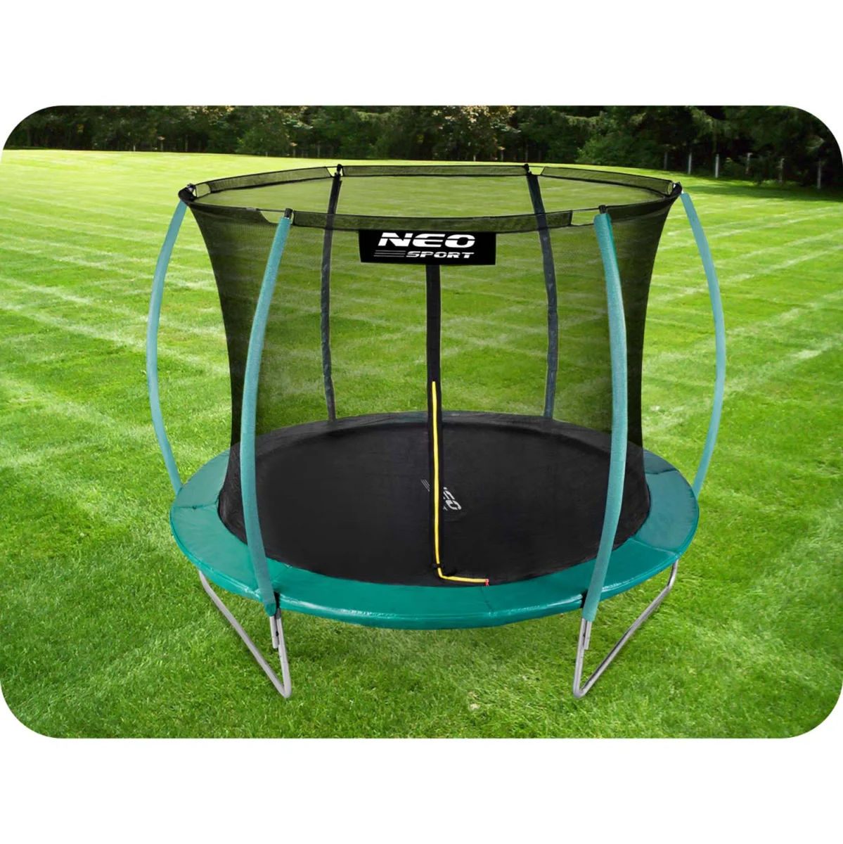 Trampolina ogrodowa 10ft/312cm z siatką, profilowanymi słupkami i drabinką Neo-Sport
