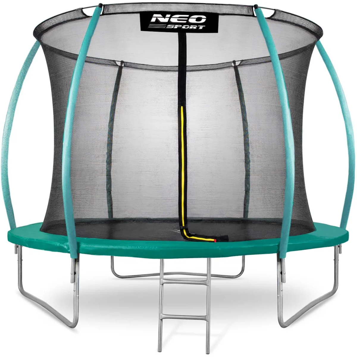 Trampolina ogrodowa 10ft/312cm z siatką, profilowanymi słupkami i drabinką Neo-Sport