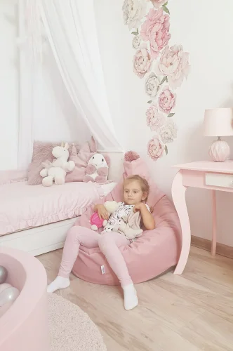 Pufa worek do siedzenia dla dziewczynki różowa poof twojadzidzia