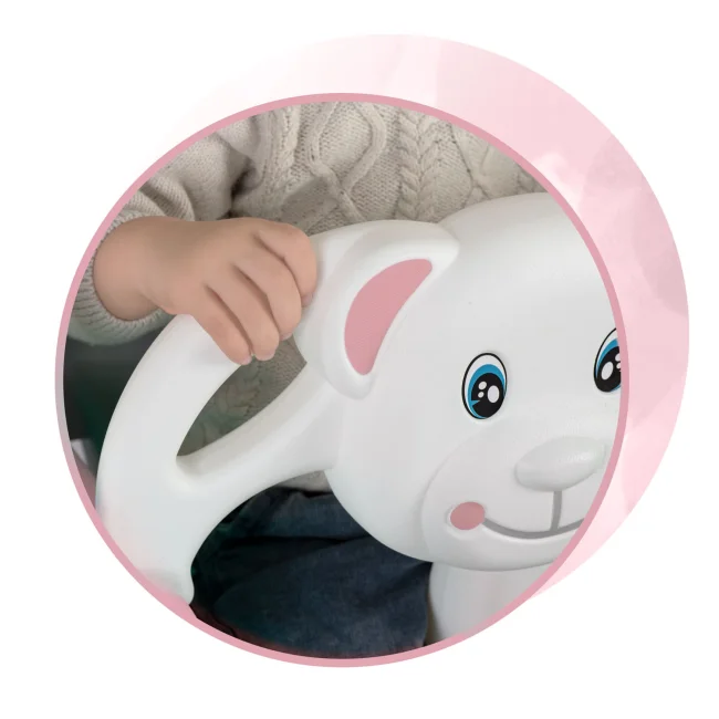 Huśtawka kubełkowa Słonik 3w1 Ricokids różowa