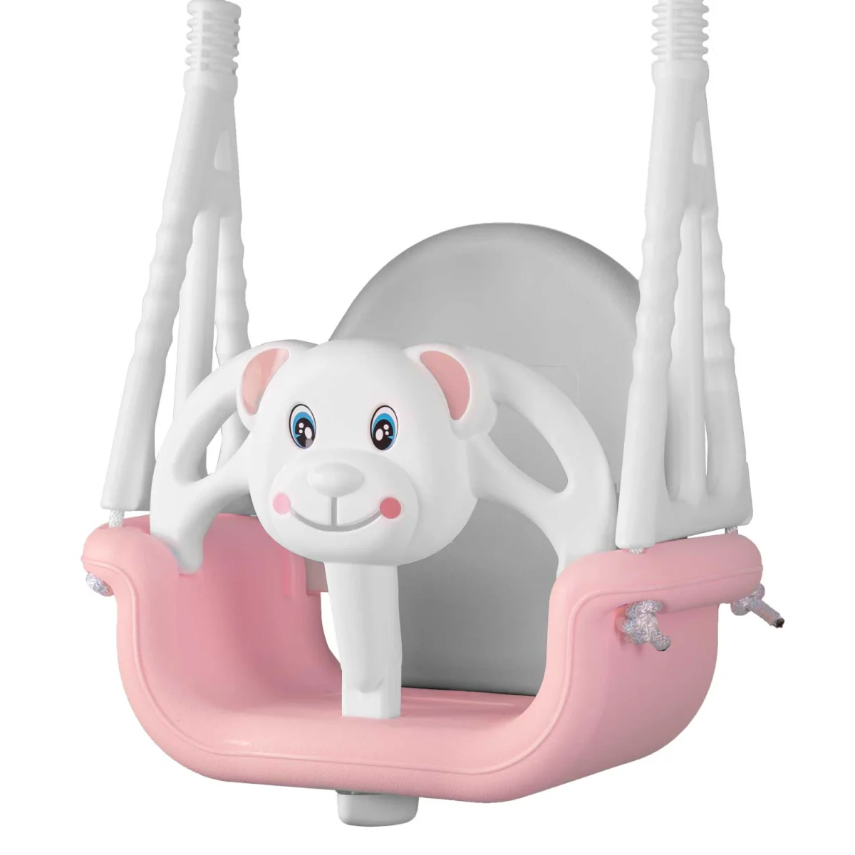 Huśtawka kubełkowa Słonik 3w1 Ricokids różowa