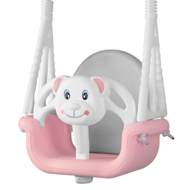 Huśtawka kubełkowa Słonik 3w1 Ricokids różowa