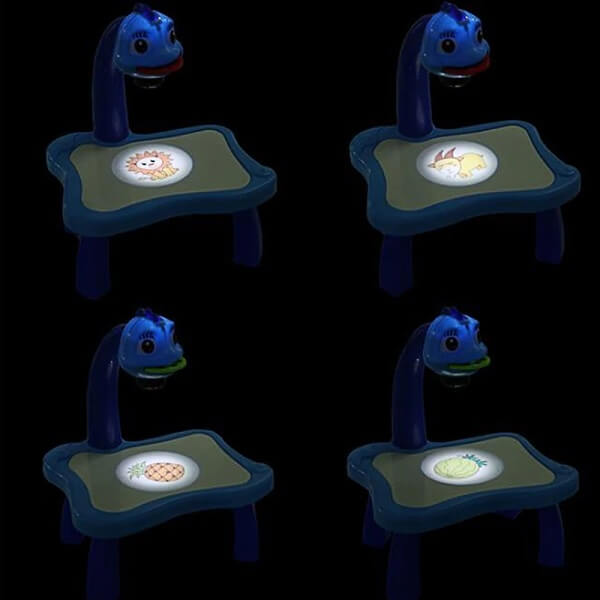 Projektor z rzutnikiem do nauki rysowania dla chłopca – motyw Smoka