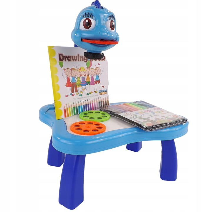 Projektor z rzutnikiem do nauki rysowania dla chłopca – motyw Smoka