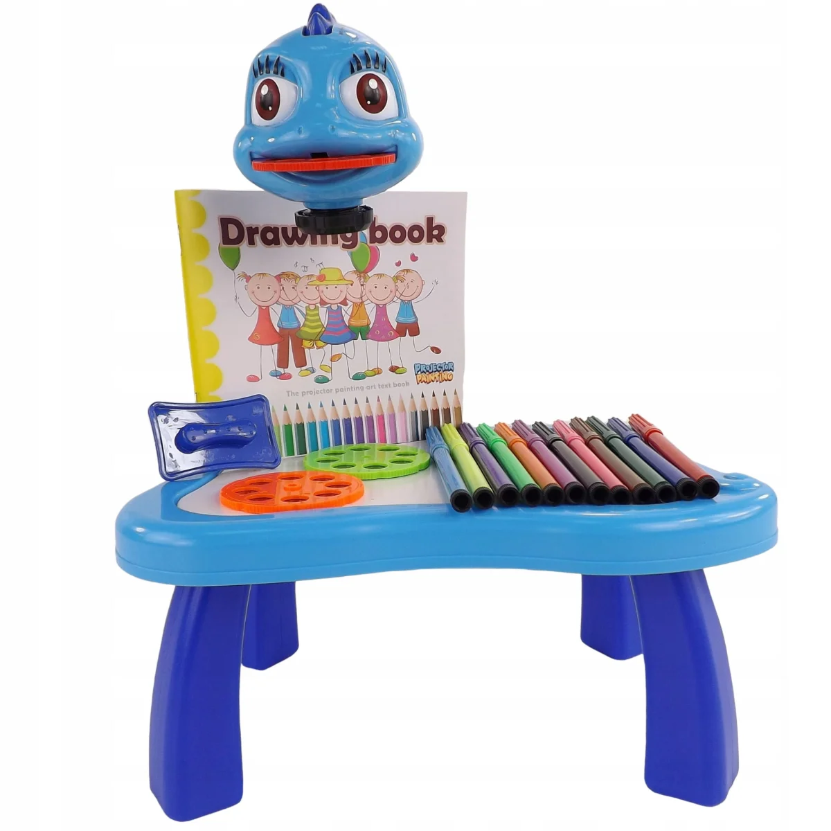 Projektor z rzutnikiem do nauki rysowania dla chłopca – motyw Smoka