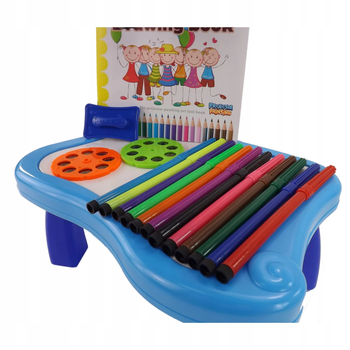 Projektor z rzutnikiem do nauki rysowania dla chłopca – motyw Smoka