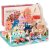 drewniane klocki miasto auta 115 klocków 152 elementy+puzzle