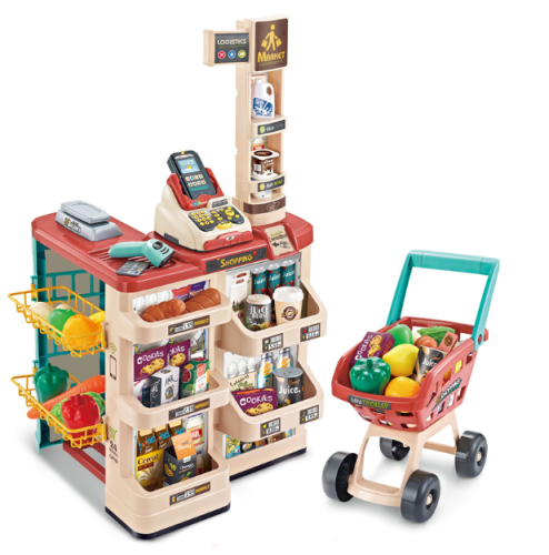 supermarket sklep dla dzieci wózek terminal