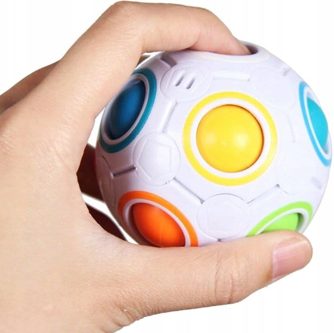 Piłeczka antystresowa dla dzieci magiczna kula łamigłówka logiczna układanka twojadzidzia.jpg