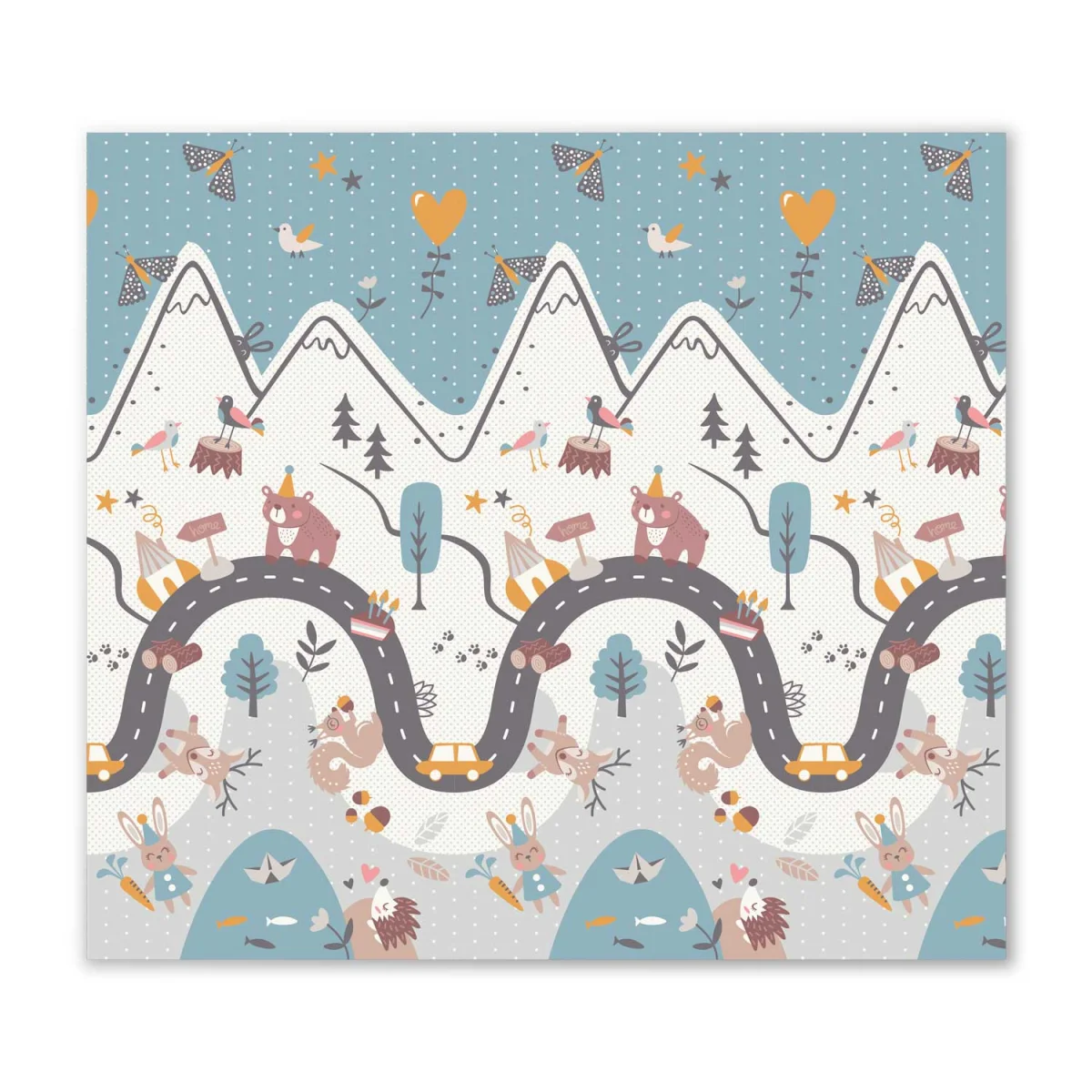 Mata piankowa składana 200 x 180 x 1 cm Nukido NK-340