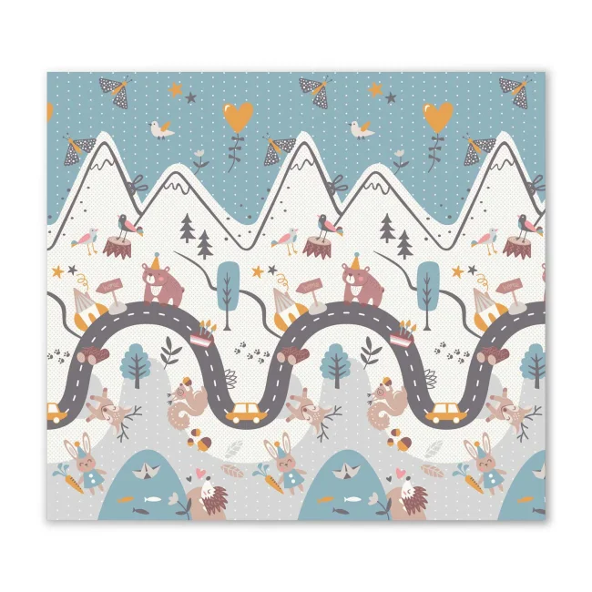 Mata piankowa składana 200 x 180 x 1 cm Nukido NK-340