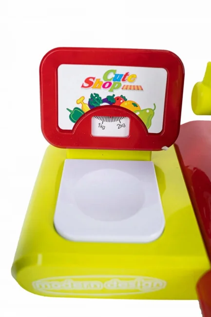 supermarket kasa sklepowa z mikrofonem