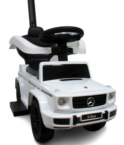 Pchacz Mercedes AMG G350 BIAŁY Jeździk, muzyka
