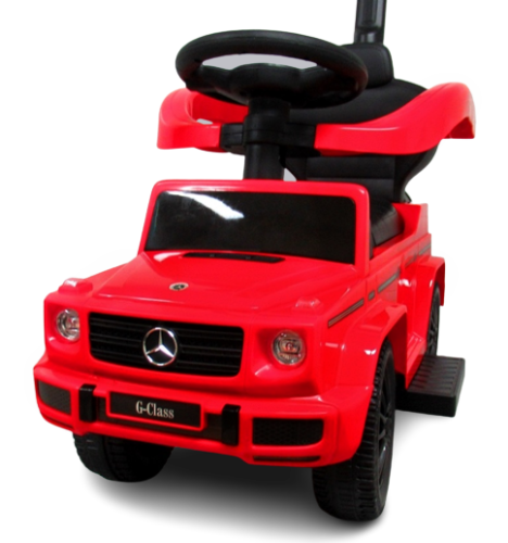 Pchacz Mercedes AMG G350 CZERWONY Jeździk, muzyka