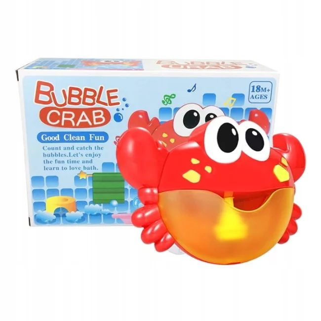 krab do kąpieli robienia piany baniek z melodiami