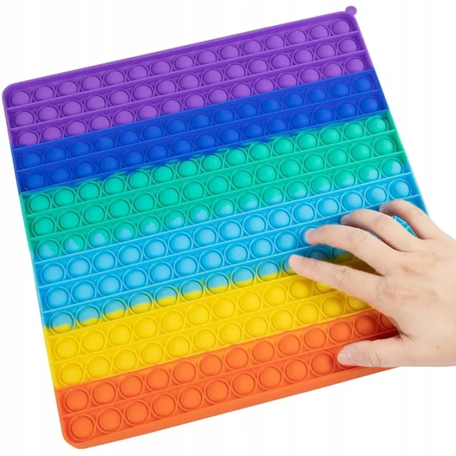 popit duży kwadrat push bubble pop it jumbo xxl 256 bąbelki 30x30cm