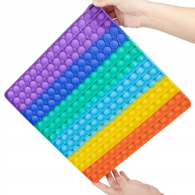 popit duży kwadrat push bubble pop it jumbo xxl 256 bąbelki 30x30cm
