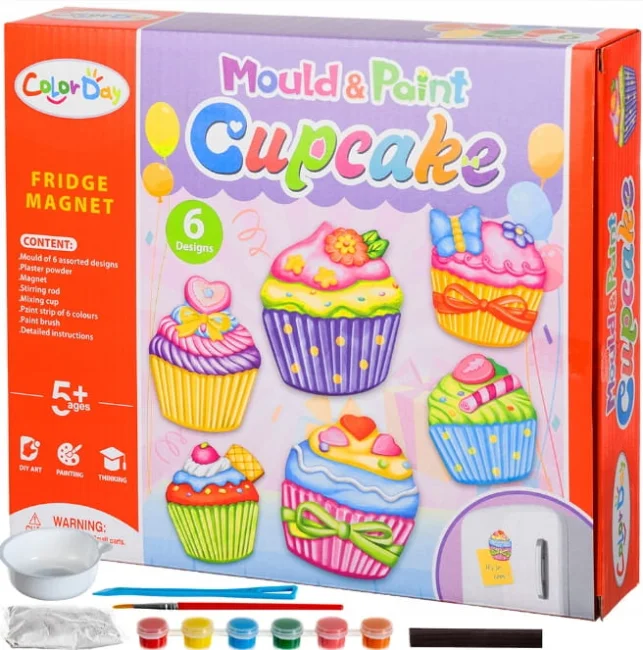 Magnesy babeczki muffinki zrób to sam diy kreatywny zestaw dla dziewczynki Lt315 twojadzidzia