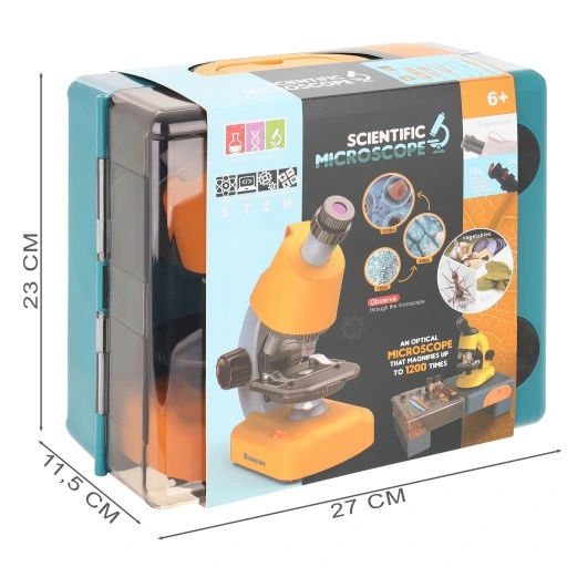 mikroskop dla dzieci x1200 zestaw edukacyjny z połączeniem do smartfona xl